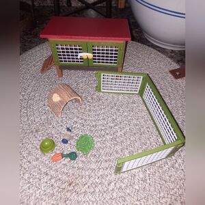 Schleich Toy Rabbit Hutch
